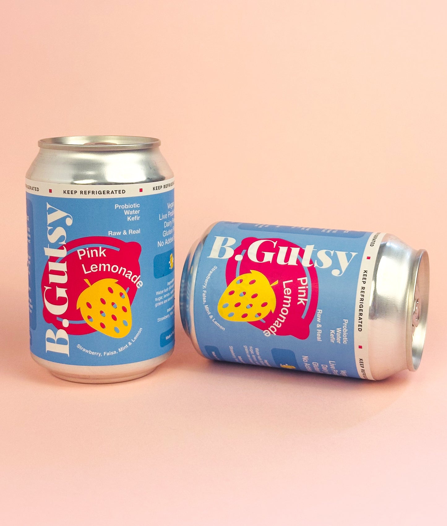 Pink Lemonade (Mixed Berries + Mint + Lemon) 300ml x 4