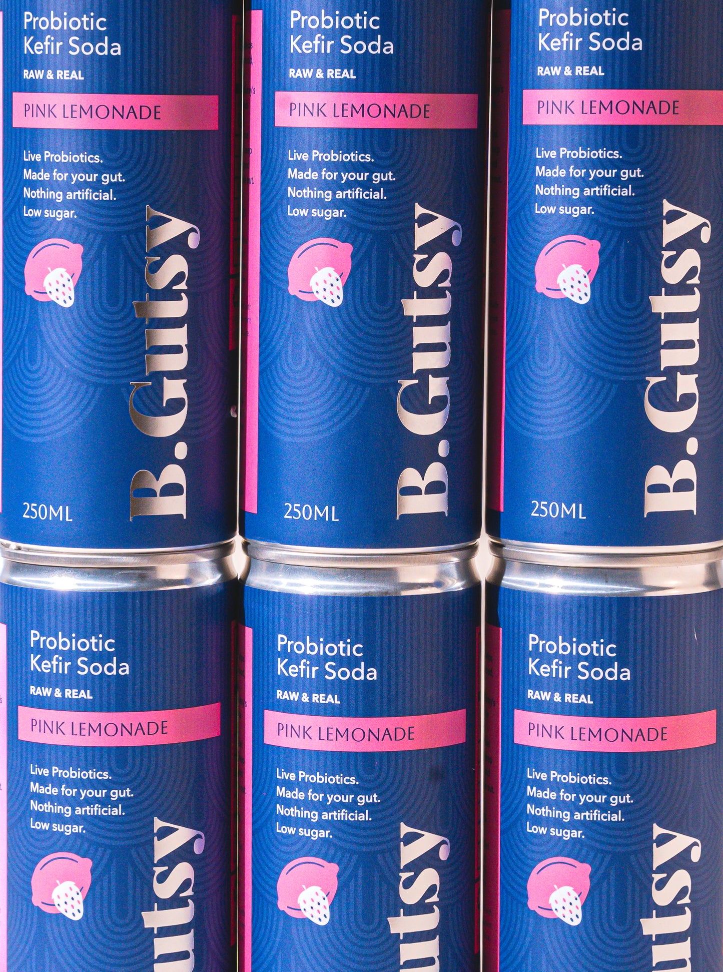 Pink Lemonade (Mixed Berries + Mint + Lemon) 250ml x 6